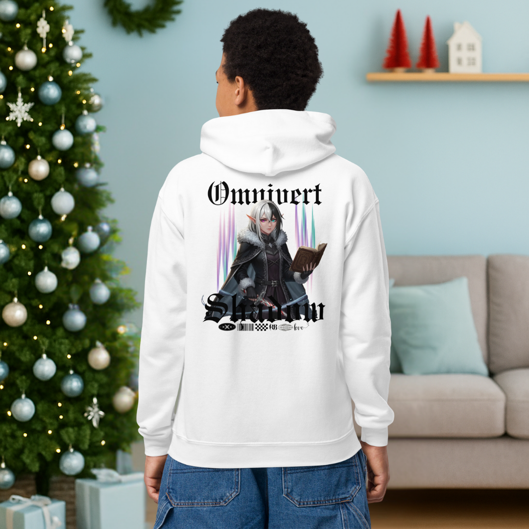 "Omnivert Shadow"- Black | Youth Hoodie