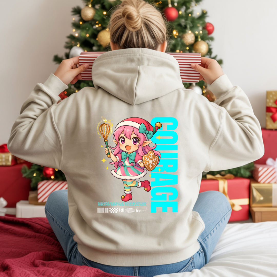 "Courage"- White | Youth Hoodie