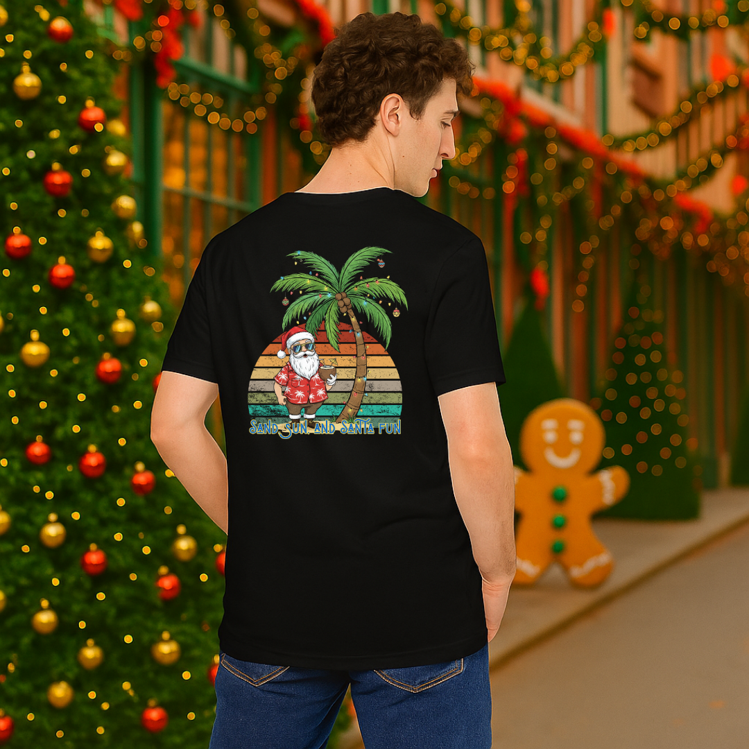"Sand, Sun and Santa Fun" | Adults t-shirt