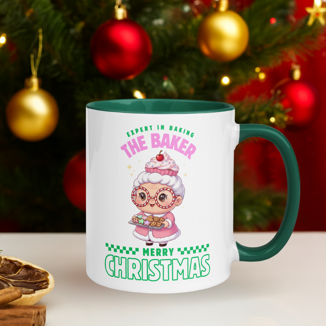 Expert in Baking: The Grandma Baker- Green and Pink | Mug