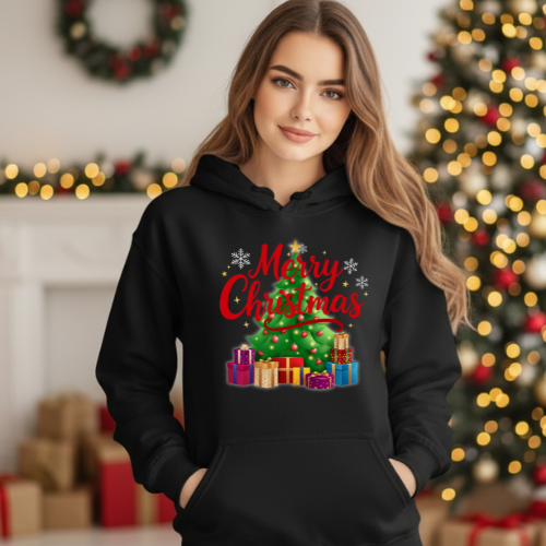 Festive Tree Teen Hoodie