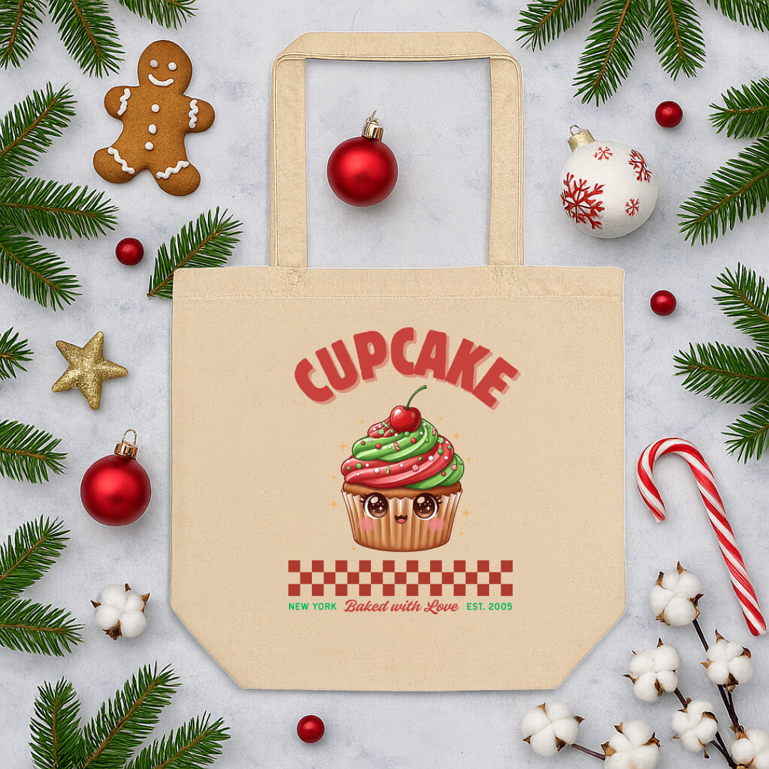 Cupcake: Baked With Love | Eco Tote Bag