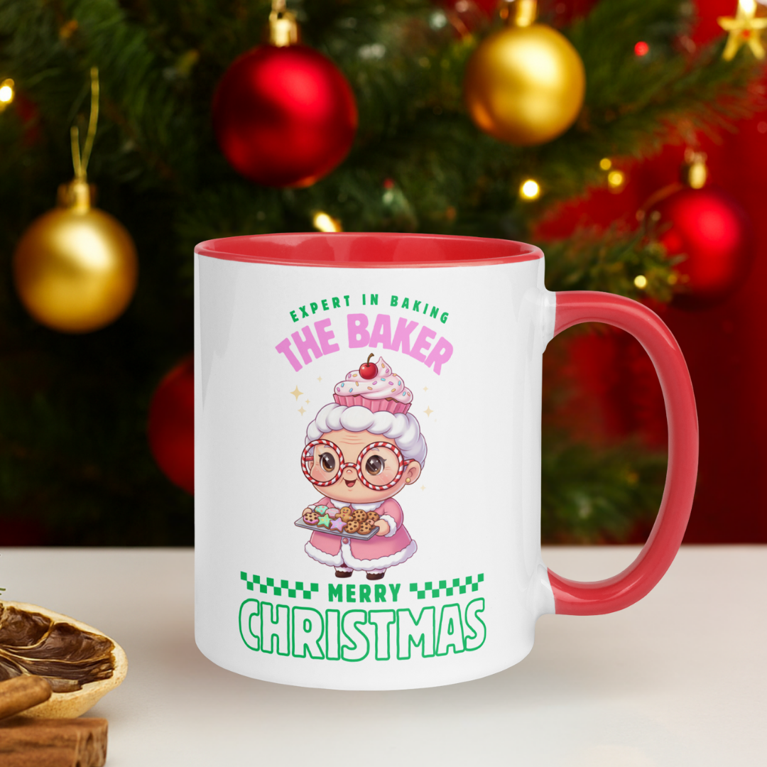 Expert in Baking: The Grandma Baker- Green and Pink | Mug