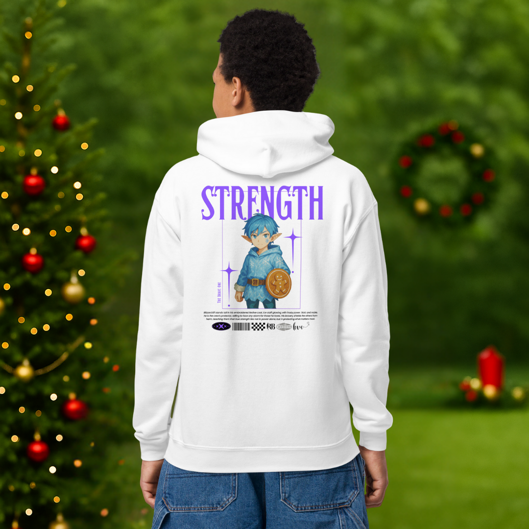 "Strength"- Black | Youth Hoodie