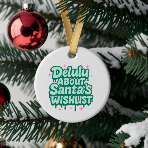 Delulu All Green Teen Ornaments