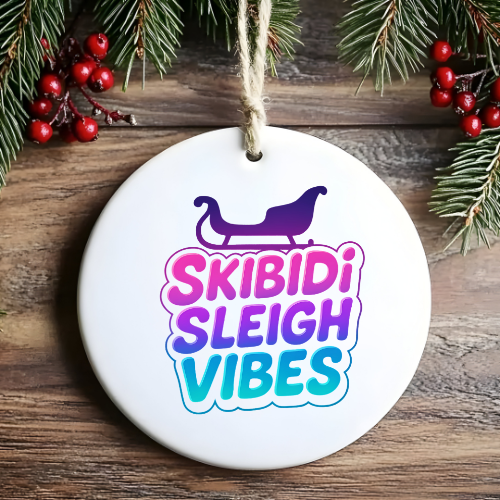 Skibidi Sleigh Teen Ornaments