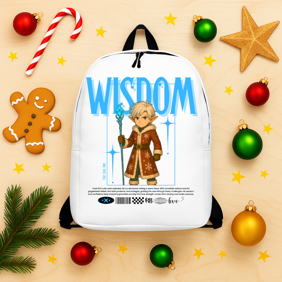 "Wisdom"- Black | Minimalist Backpack