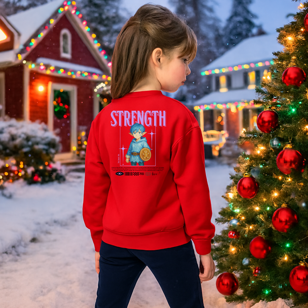 "Strength"- Black | Youth Sweatshirt