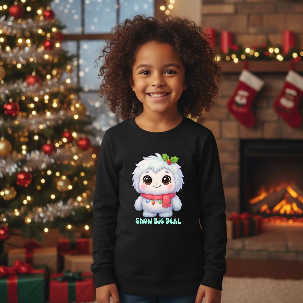 Festive Yeti Holly Kids & Babies Sweatshirt