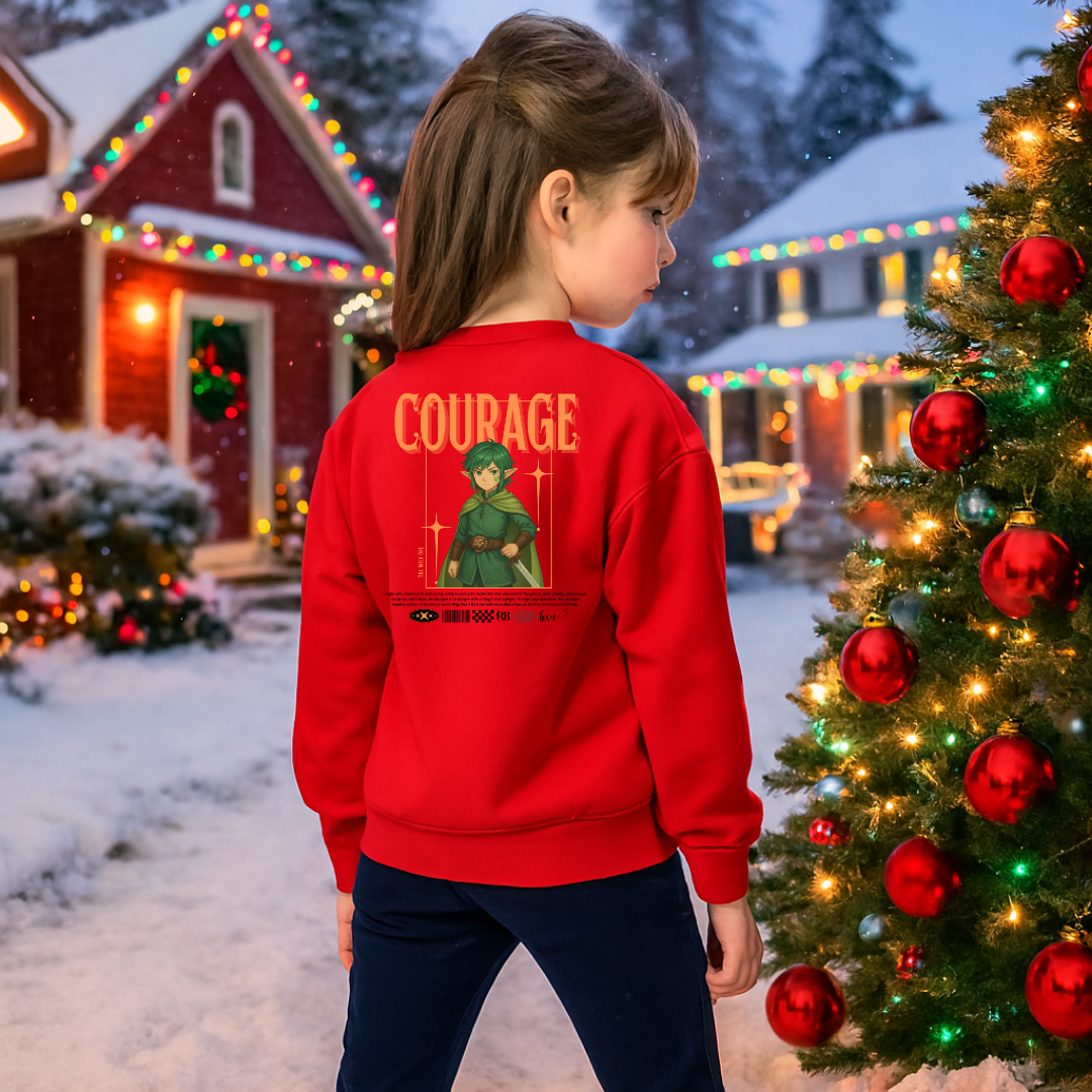"Courage"- Black | Youth Sweatshirt