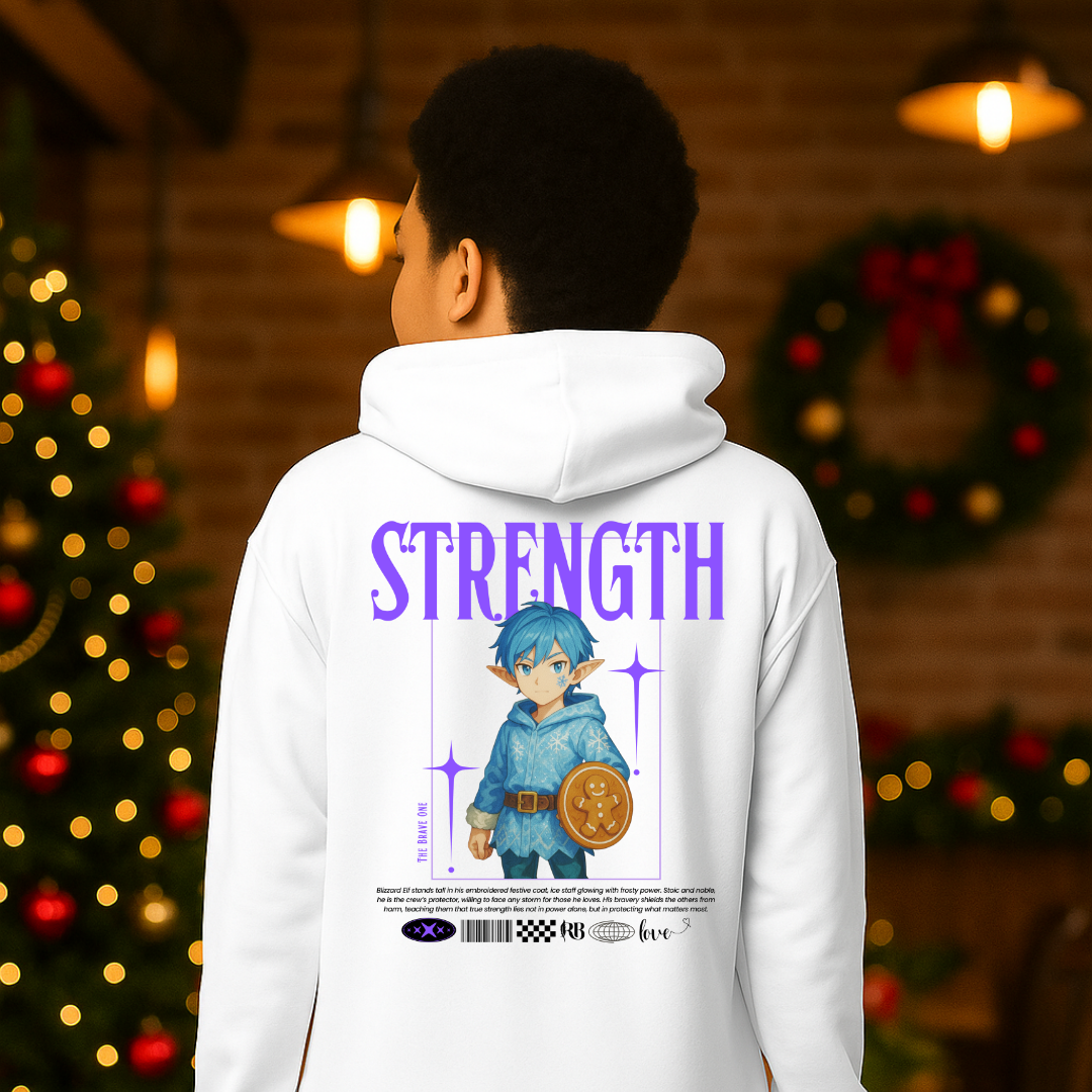 "Strength"- Black | Youth Hoodie | – RB Designa Co