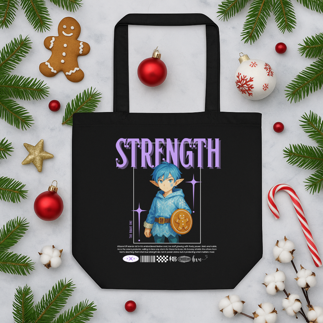 "Strength"- White | Eco Tote Bag