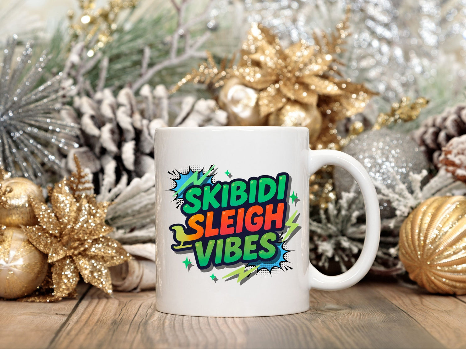 Skibidi Vibes Teen White Mug
