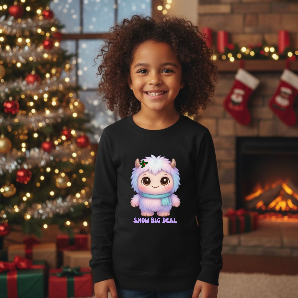 Fluffy Yeti Scarf Kids & Babies Sweatshirt