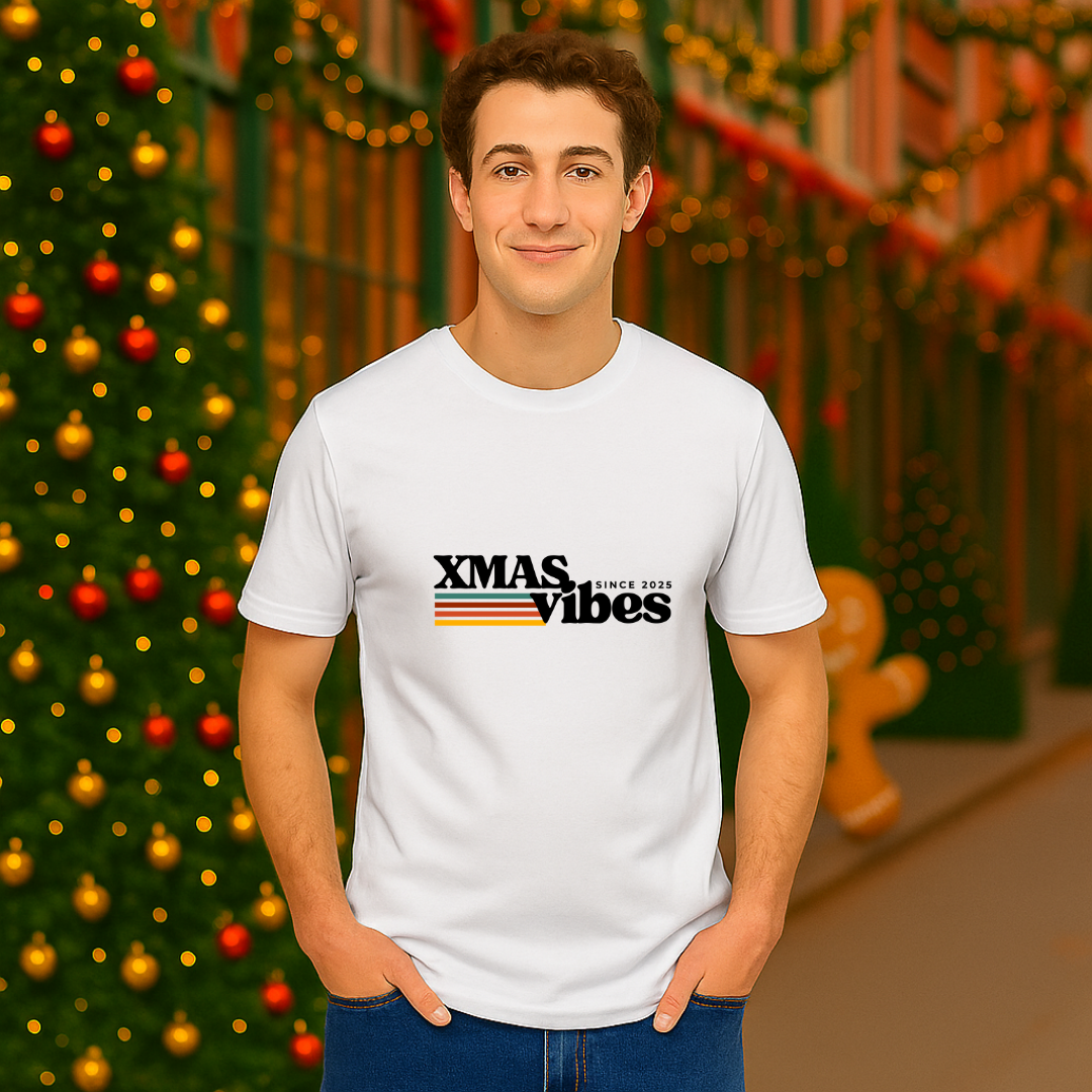 "Xmas Vibes Since 2025"- Black | Adults t-shirt