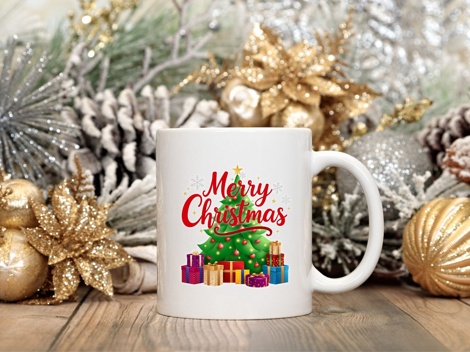 Merry Christmas Red Teen White Mug