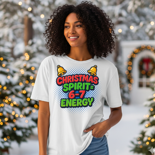Christmas Energy Teen Oversized T-shirt
