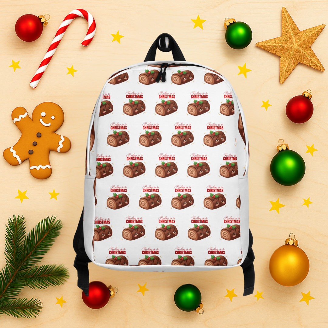 "Rolling in to Christmas"- Black | Backpack