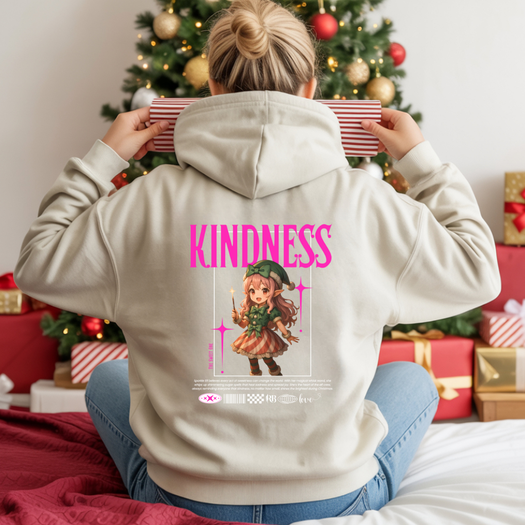 "Kindness"- White | Youth Hoodie