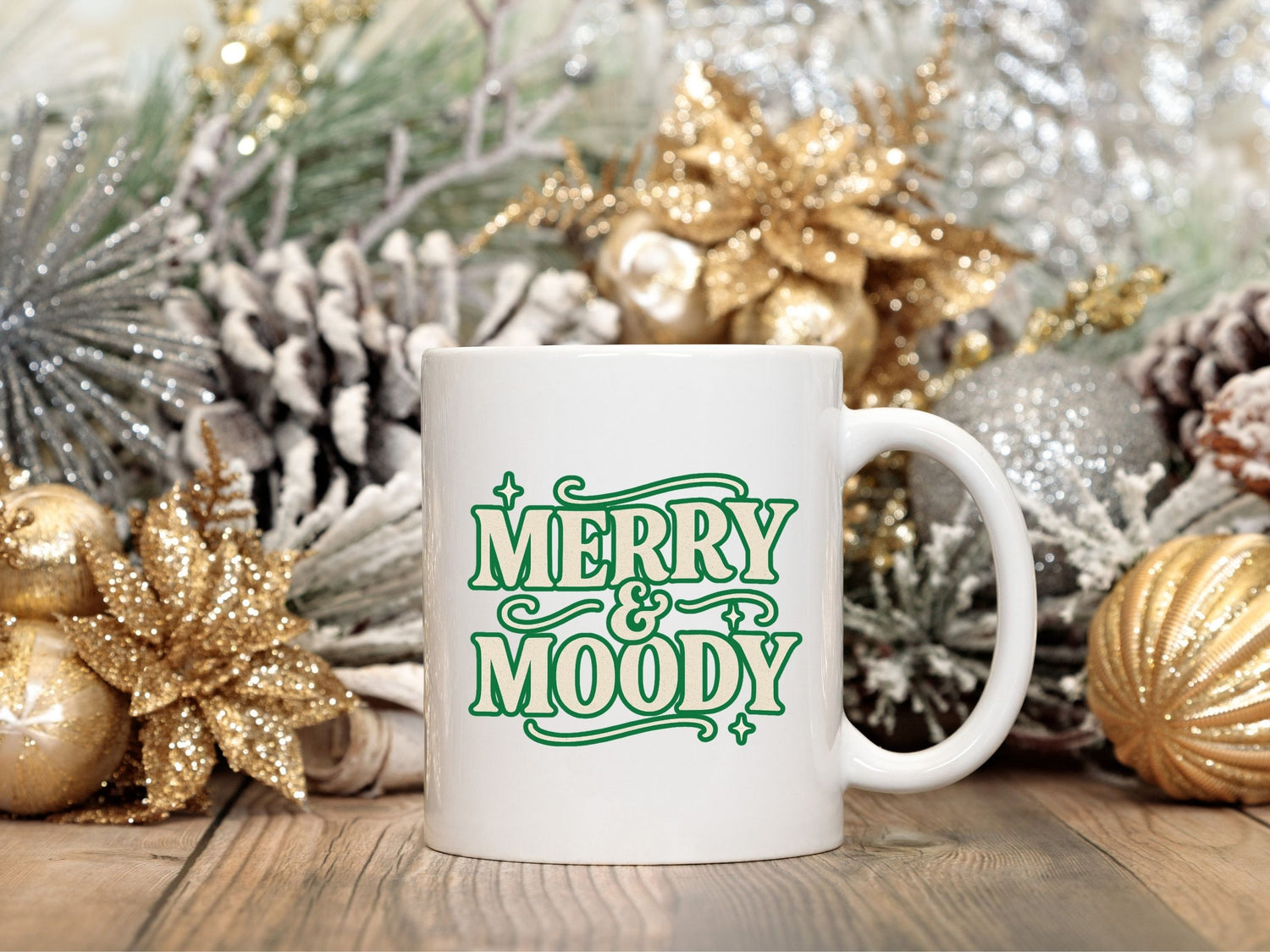 Merry Moody Teen White Mug