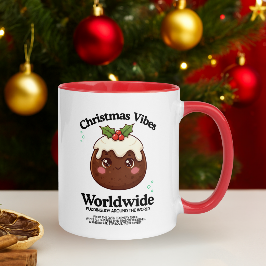 "Christmas Vibes Worldwide..."- Black | Mug
