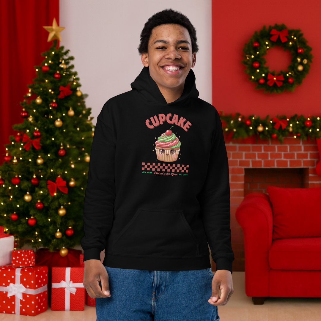 Cupcake: Baked With Love | Youth Hoodie