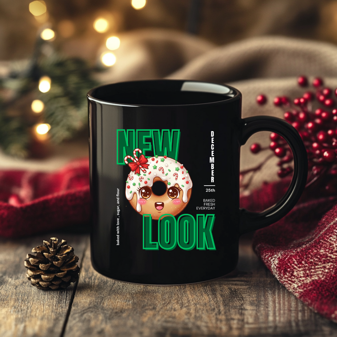 "New Look..."- White | Black Glossy Mug