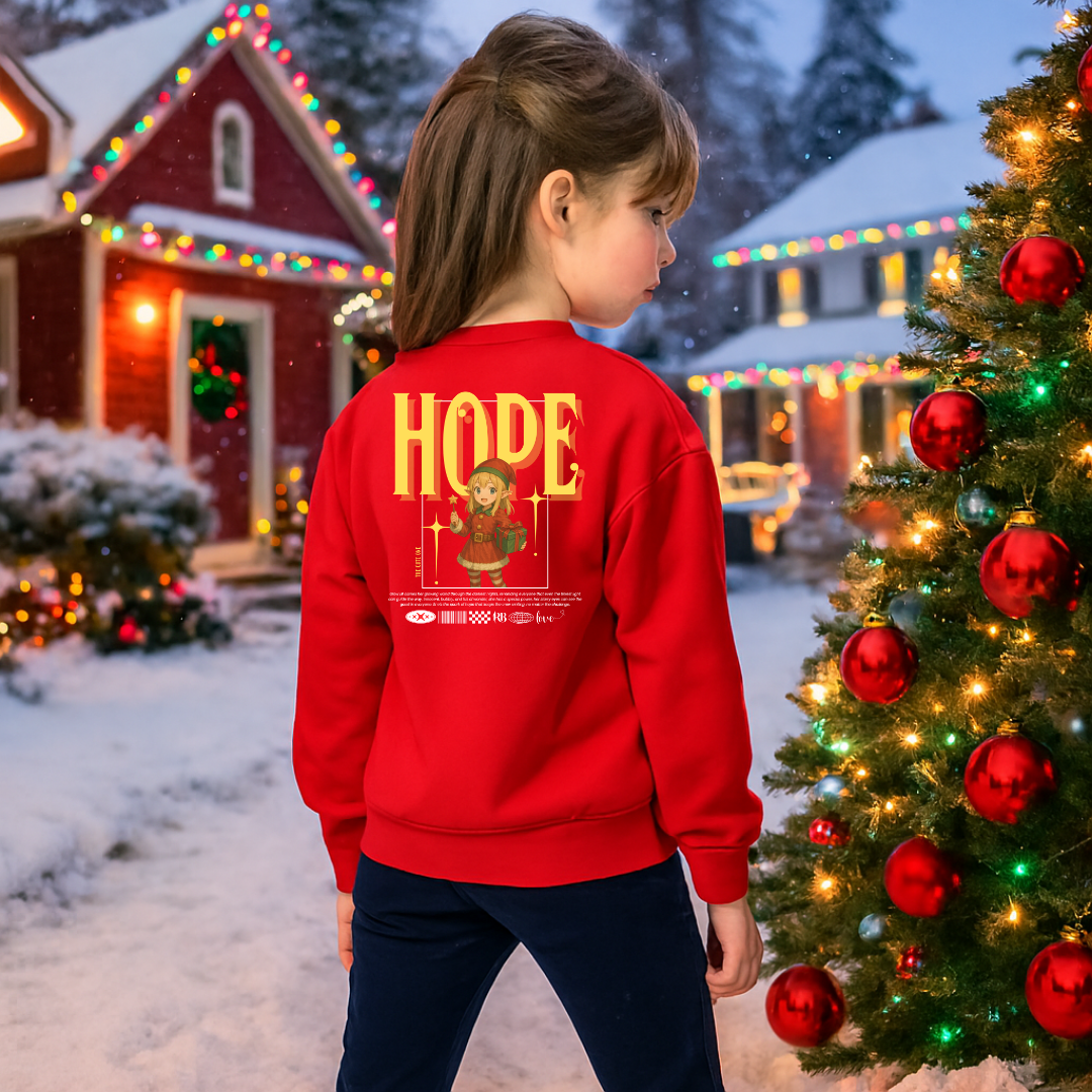 "Hope"- White | Youth Sweatshirt