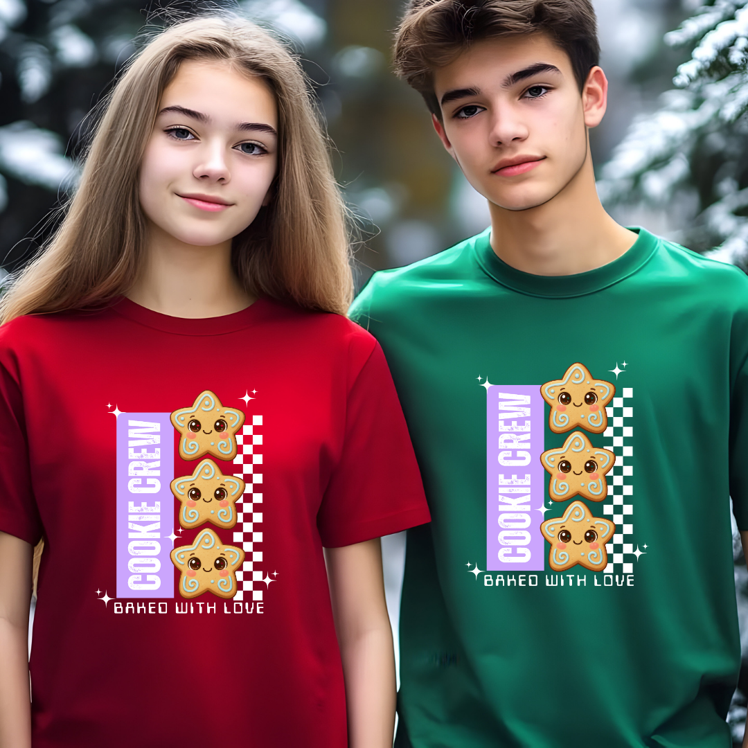 "Cookie Crew, Baked With Love"- Purple | Youth T-Shirt