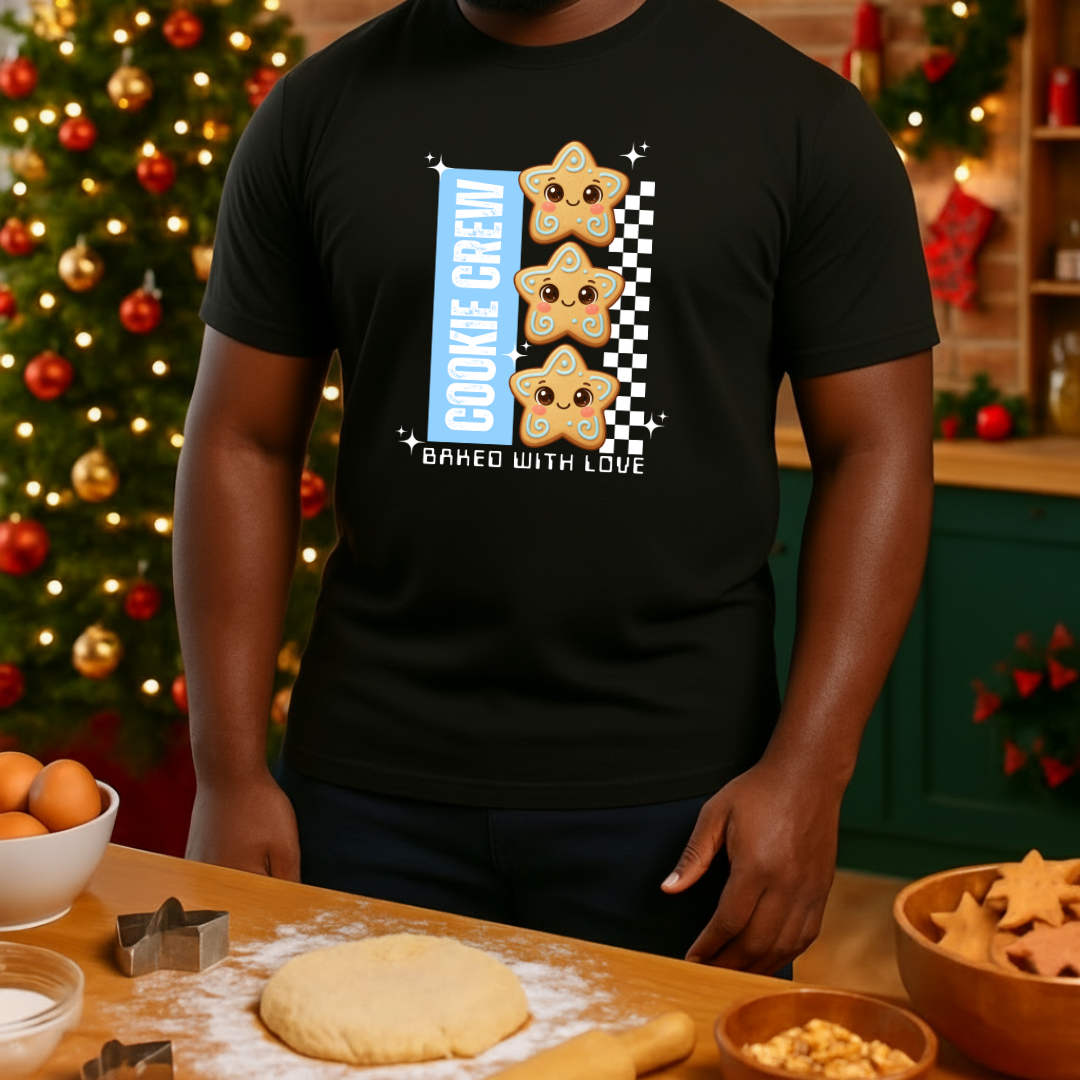 "Cookie Crew, Baked With Love"- Blue | Adults T-Shirt