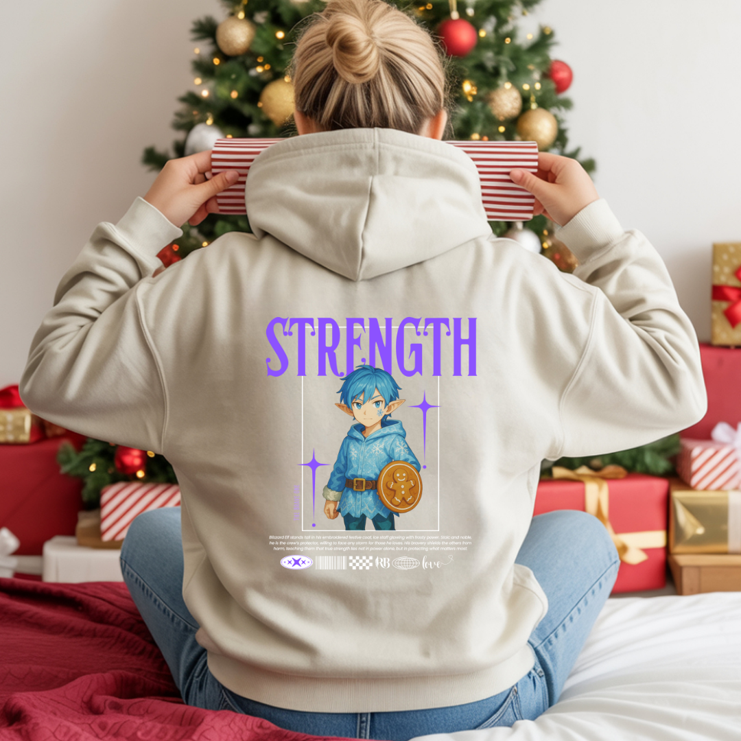 "Strength"- White | Youth Hoodie