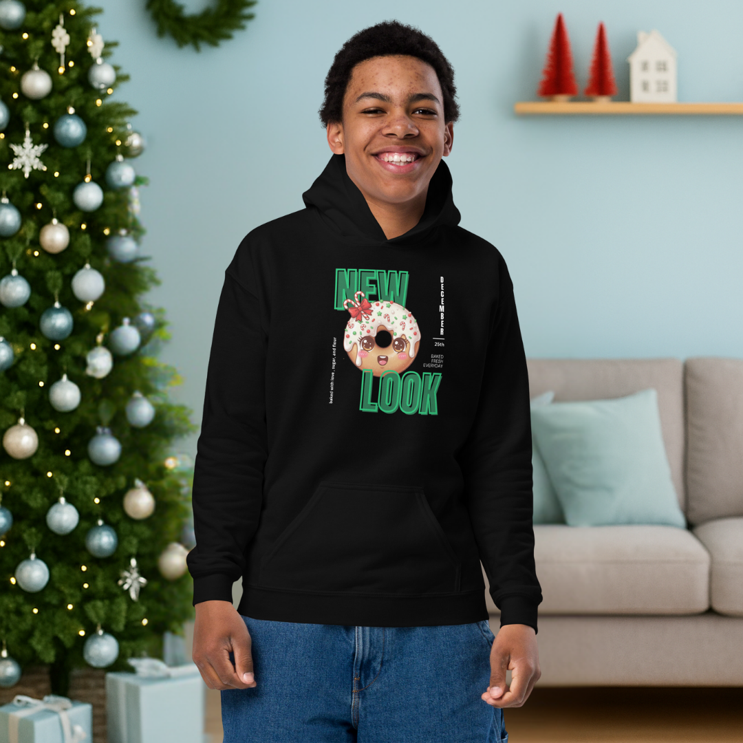 "New Look..."- Black | Youth Hoodie