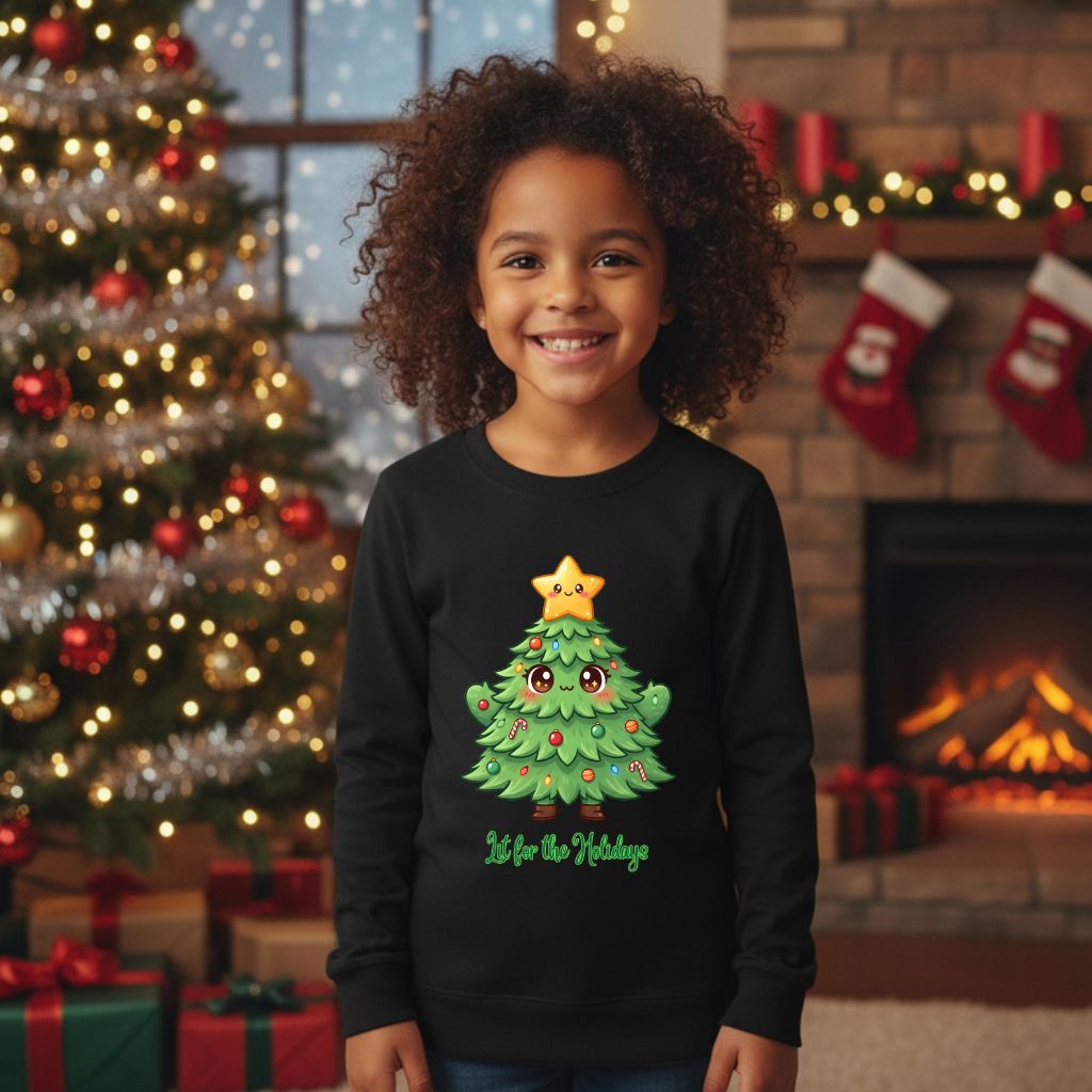 Star Topped Christmas Tree Kids & Babies Sweatshirt