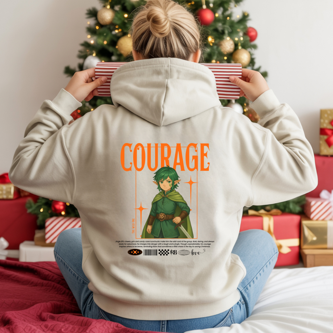 "Courage"- Black | Youth Hoodie