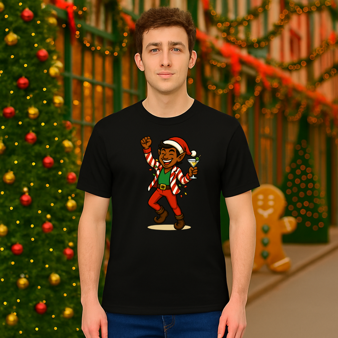 Cheerful Party Elf | Adults t-shirt | – RB Designa Co