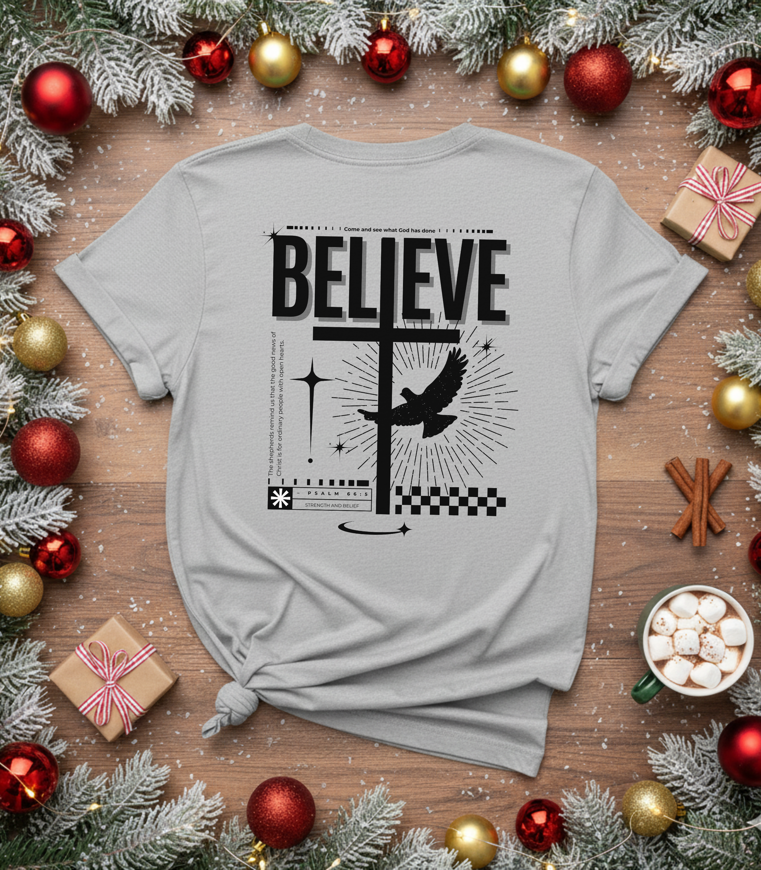 Believe Back Light Biblical T-shirt