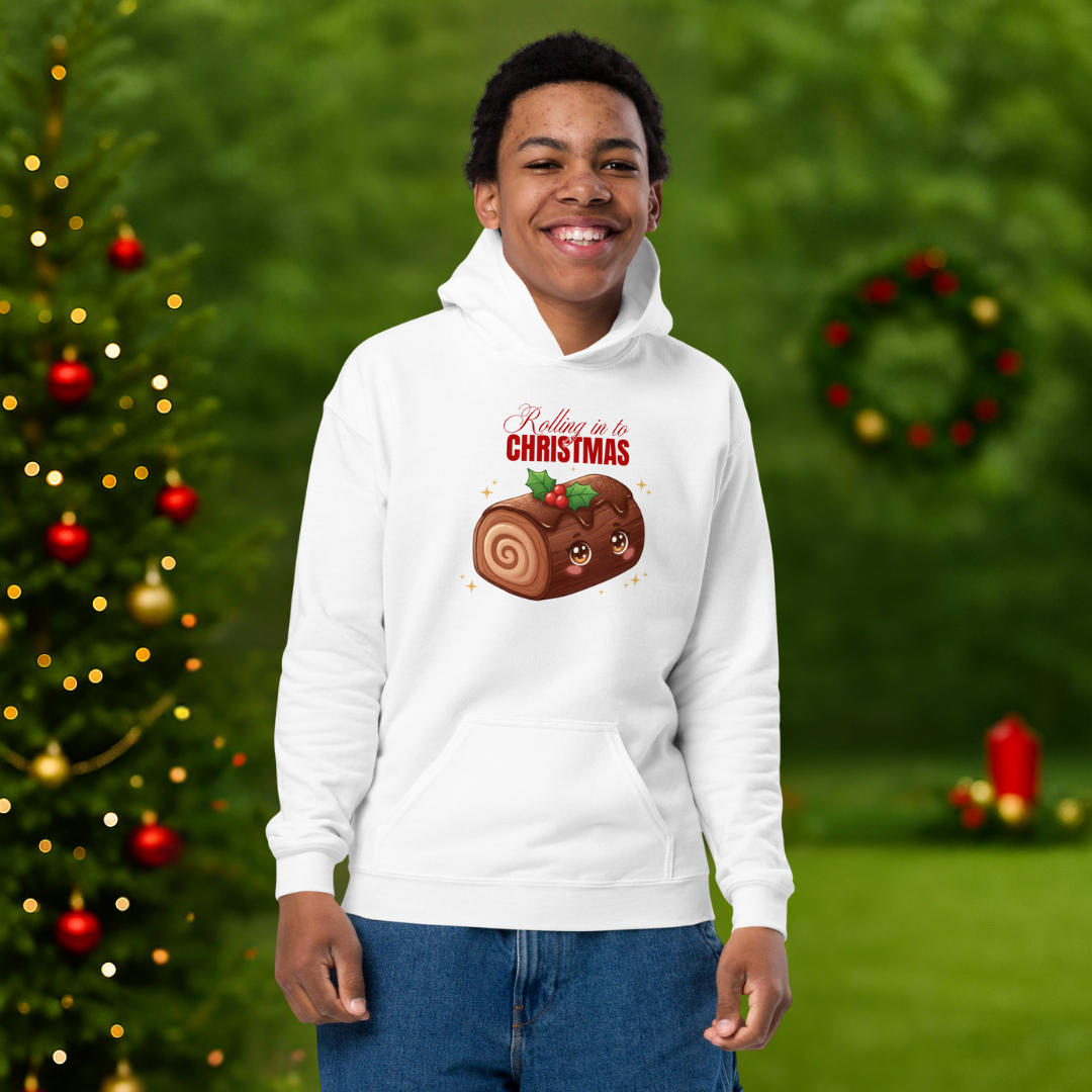 "Rolling in to Christmas" | Youth Hoodie