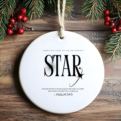 Star Back Biblical Ornaments