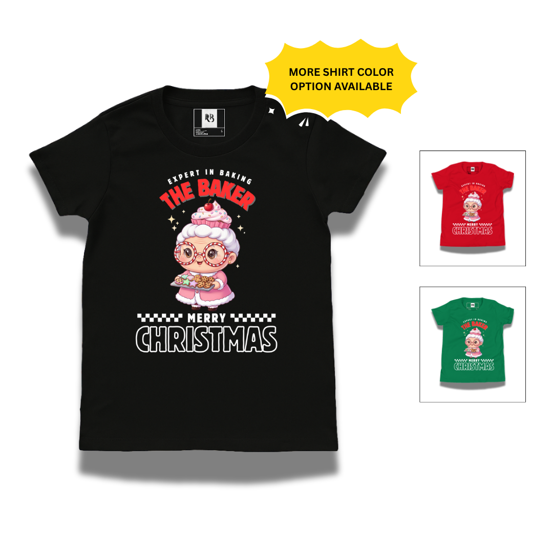 Expert in Baking: The Grandma Baker- White and Red | Youth Short Sleeve T-Shirt | – RB Designa Co