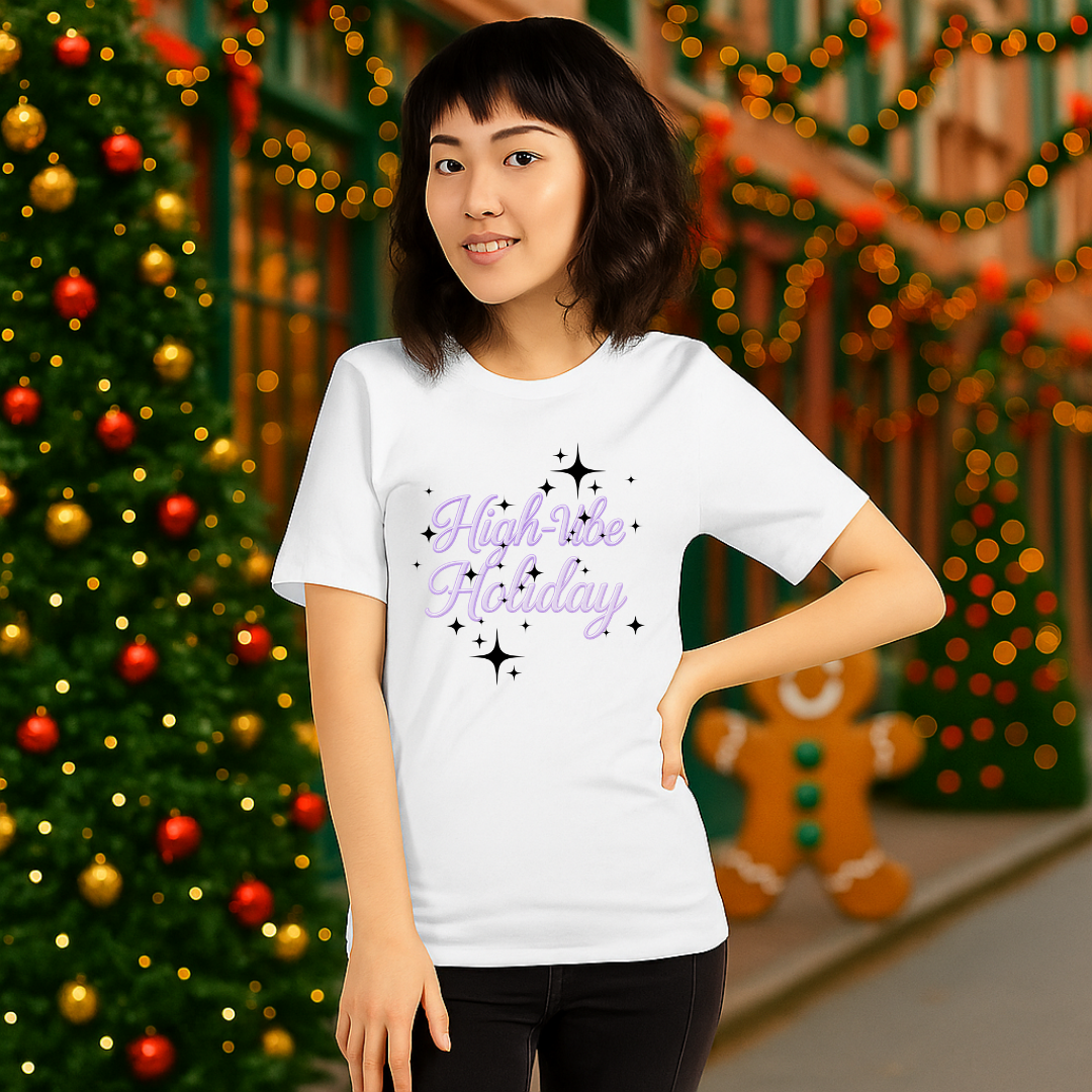 "High- Vibe Holiday"- Black | Adults t-shirt | – RB Designa Co