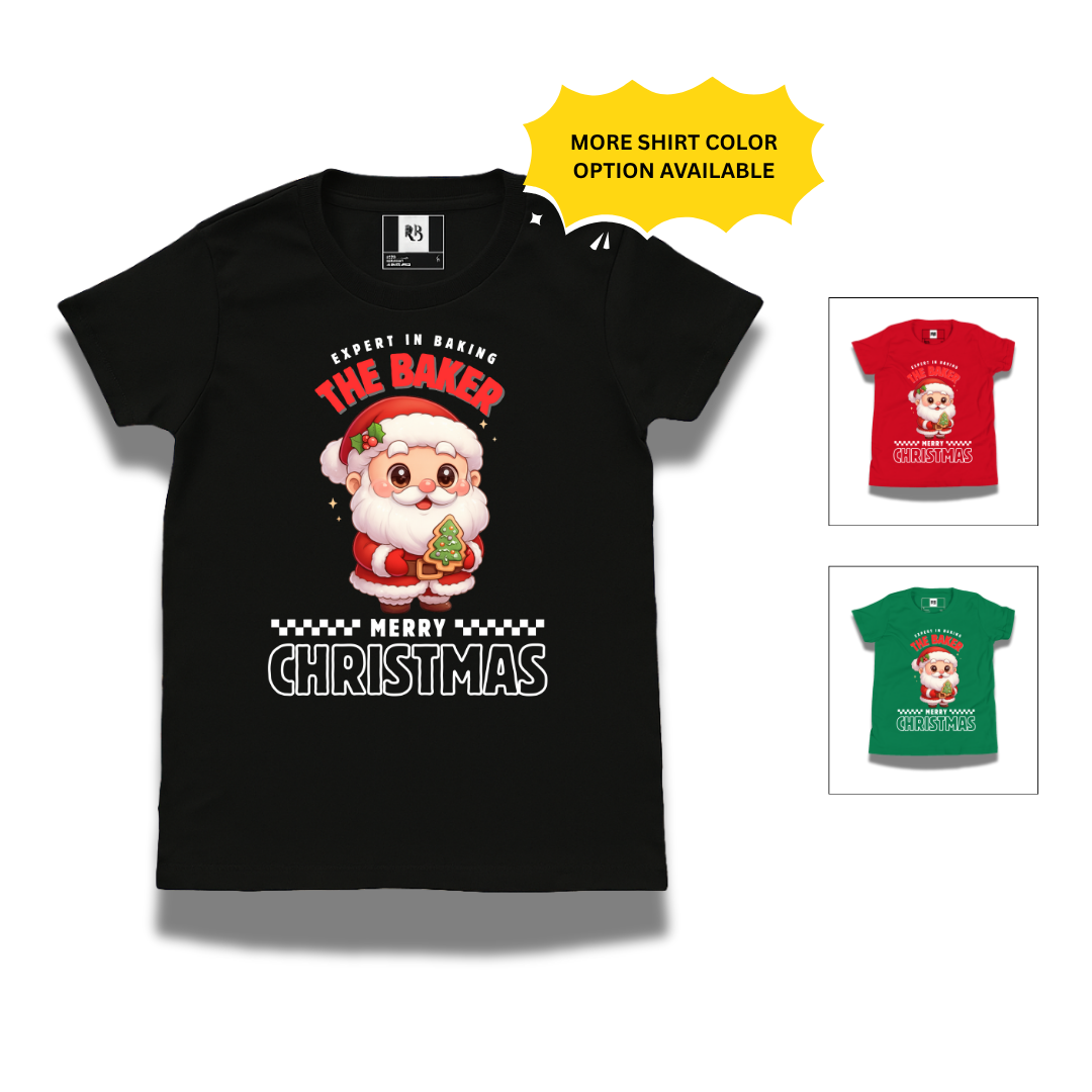 Expert in Baking: The Santa Baker- White and Red | Youth Short Sleeve T-Shirt | – RB Designa Co
