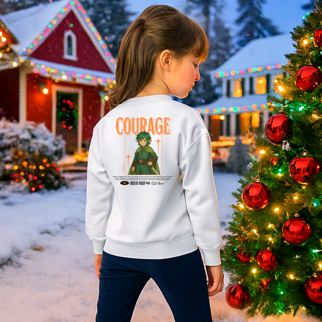 "Courage"- Black | Youth Sweatshirt