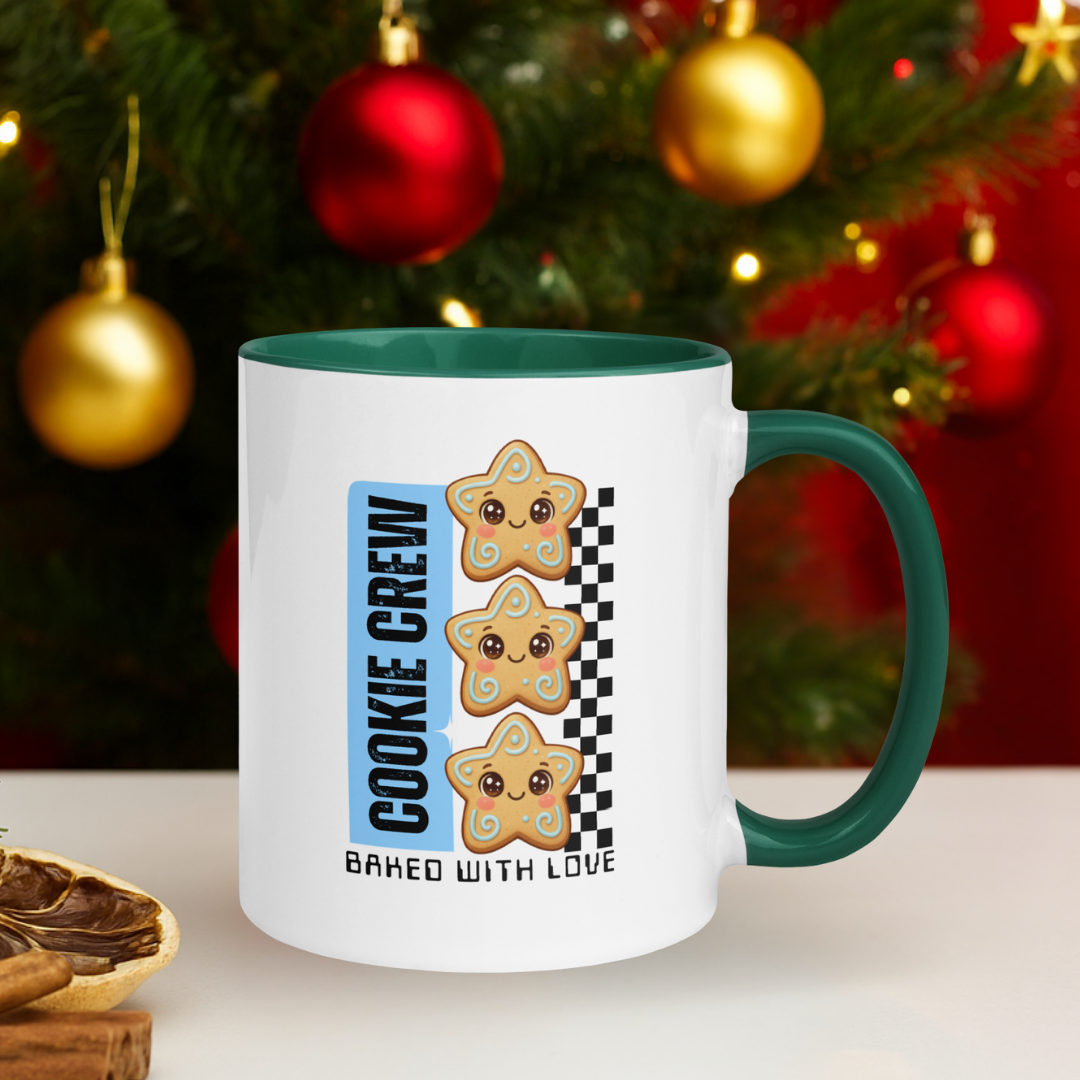 "Cookie Crew, Baked With Love"- Blue in Black | Mug