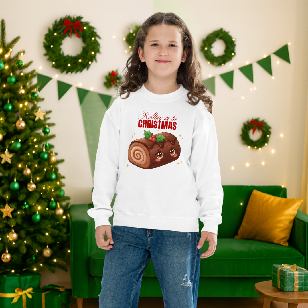 "Rolling in to Christmas" | Youth Sweatshirts