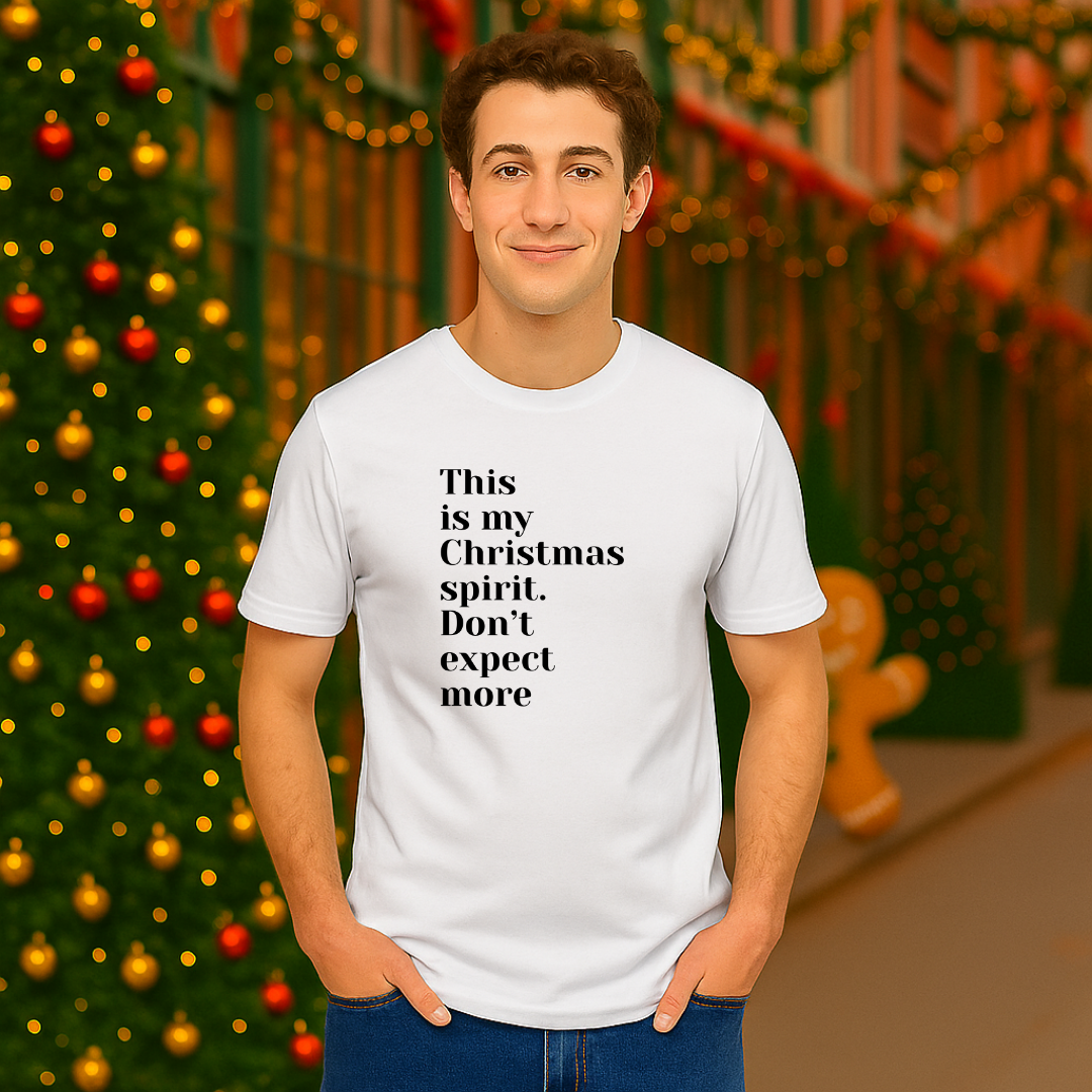 "This is my Christmas Spirit..."- Black | Adults t-shirt | – RB Designa Co