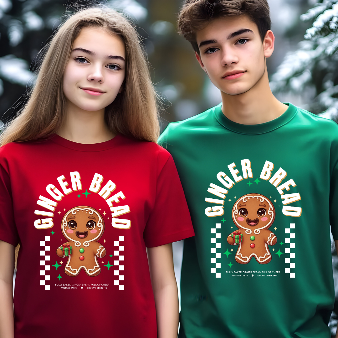 Gingerbread Joy â White | Youth T-Shirt