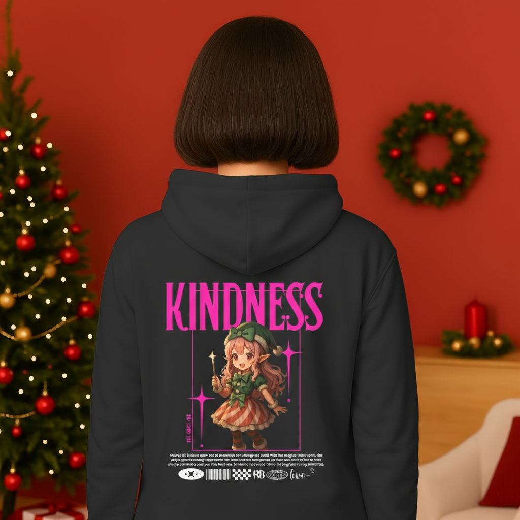 "Kindness"- Black | Youth Hoodie