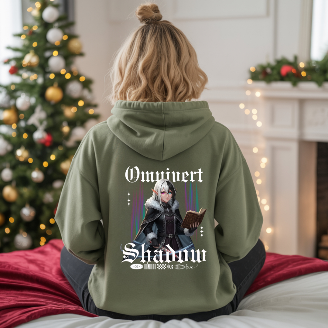 "Omnivert Shadow"- White | Youth Hoodie
