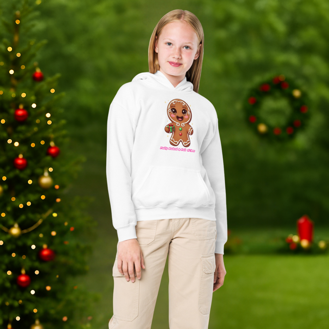 "Fully Baked and Full of Cheer" | Youth Hoodie