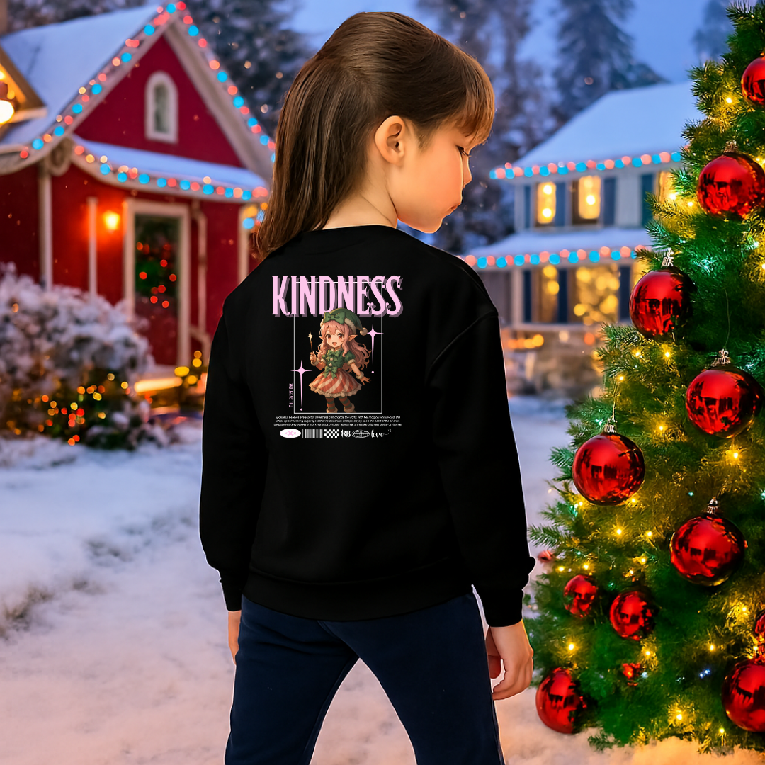 "Kindness"- White | Youth Sweatshirt